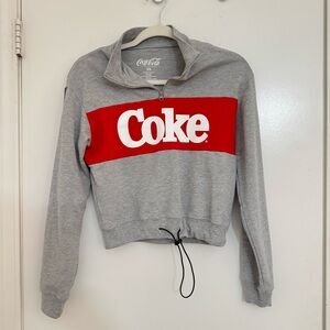 Coca-Cola Crop logo Sweatshirt – Size XS
